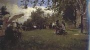 Ilia Efimovich Repin At the Academic Dacha (nn02) oil painting reproduction